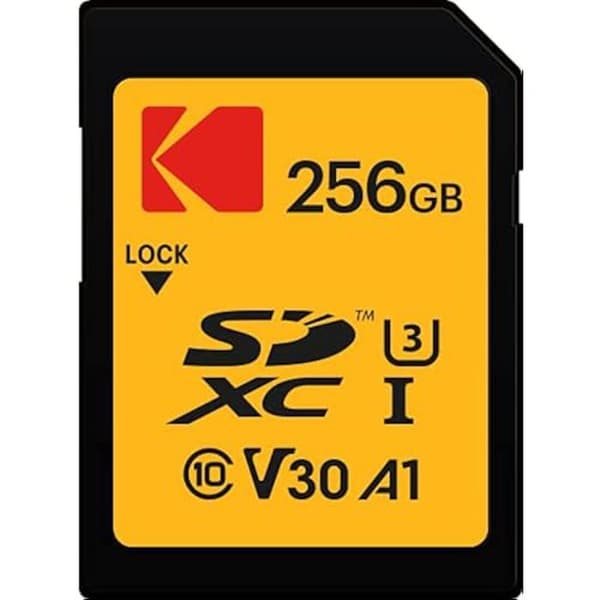 Minnecard - KODAK - SD 256 Go UHS-I U3 V30 - Läshastighet 95MB/s - Skrifthastighet 85MB/s - SDHC/XC