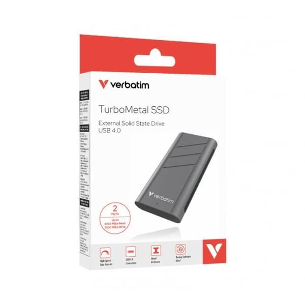 VERBATIM SSD EXT TURBOMETAL USB4 2TB