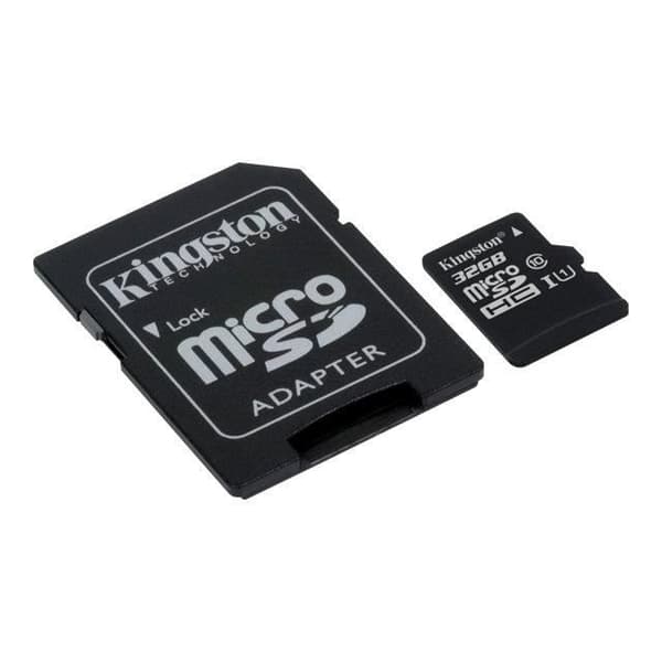 Kingston microSDHC 32 GB Class 10 + adapter …