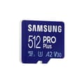 Miniatyrbild 1 av 4: Samsung Pro Plus MB-MD512KA/EU microSDXC UHS-I U3 160MB/s Full HD &amp; 4K UHD-minneskort med 512GB SD-adapter