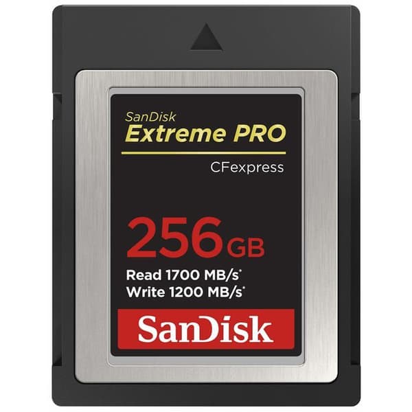 SanDisk SDCFExpress 256GB Extreme Pro 1700MB/s R 1200MB/s W 4x6 minneskort