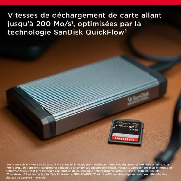 SanDisk Extreme PRO 1000 GB Class 10 SDXC-kort - Stötsäker, vattentät