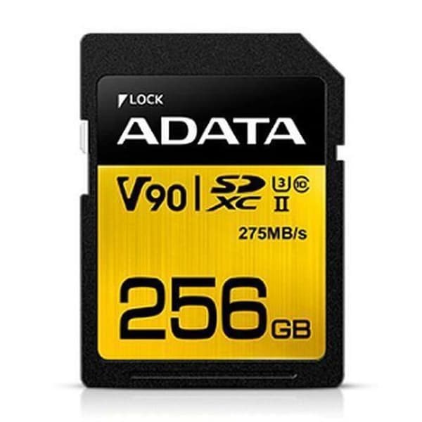 ADATA Premier ONE 256 GB SDXC-kort - UHS-II Class 10 (U3) - V90 Video Speed (8K)