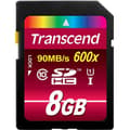 Miniatyrbild 1 av 3: Transcend Ultimate 8GB UHS Class 1 / Class10 133x SDHC UHS-I Flash-minneskort