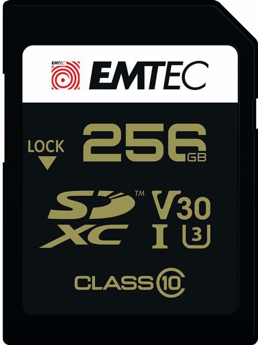 Minneskort - Emtec SpeedIN Pro SD UHS I U3 V30 256GB flashminne
