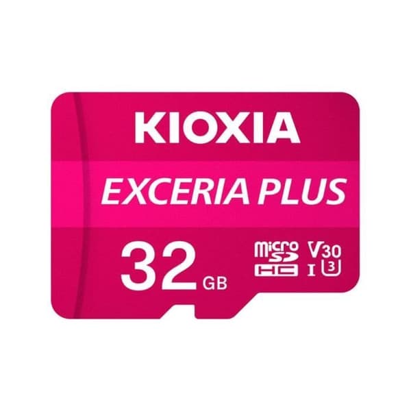 MICRO SD-minneskort KIOXIA 32GB EXCERIA PLUS UHS-I C10 R98 med adapter
