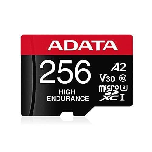 ADATA MicroSDXC High Endurance-minneskort 256 GB - Klass 10, V30, A2