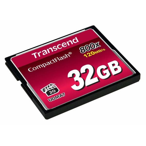 TRANSCEND CompactFlash minneskort - 32 GB - 800x