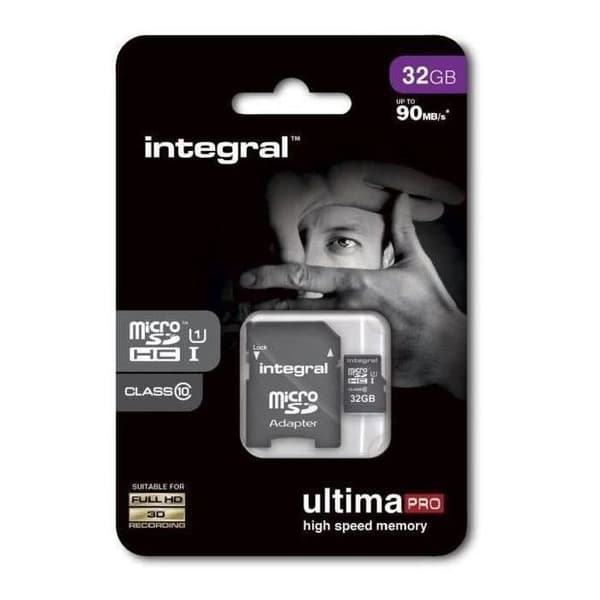 INTEGRAL UltimaPro flashminneskort - 32 GB - Klass 10 - Micro SDHC