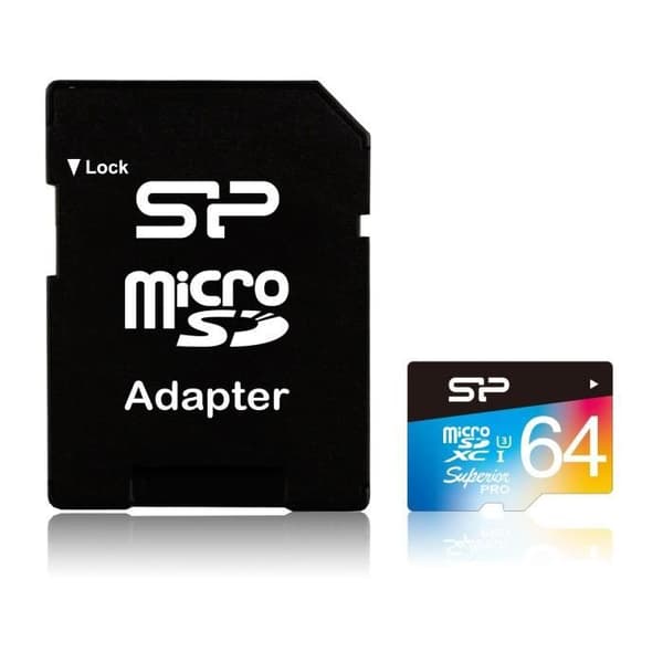 SILICON POWER MicroSD UHS-3 Superior minneskort - 64GB