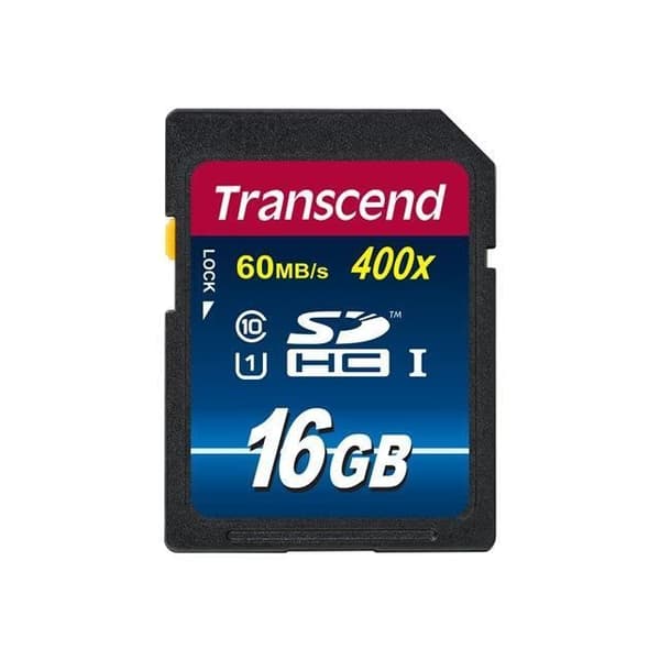 TRANSCEND Premium - Flash-minneskort - 16 GB - UHS Class 1 / Class10 - 400x - SDHC UHS-I
