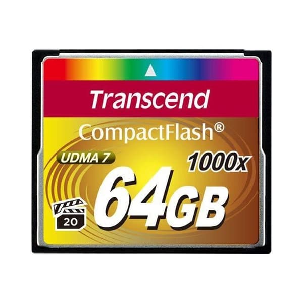 TRANSCEND Flash-minneskort - 64 GB - 1000x