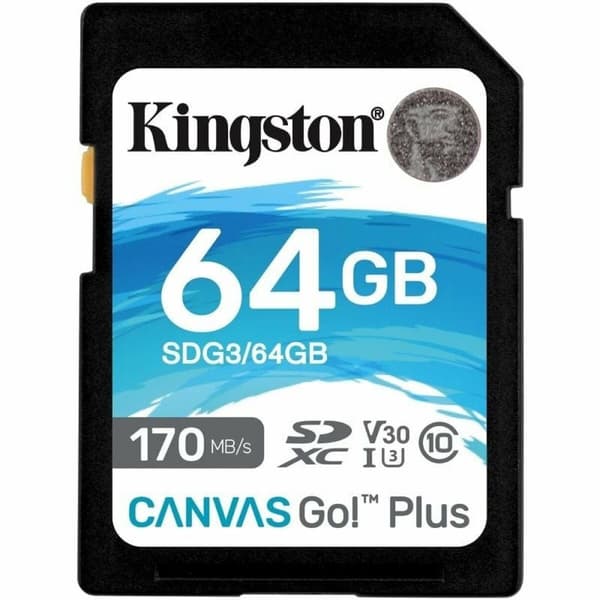 SDXC-Muistikortti Kingston Canvas Go! Plus 64 GB