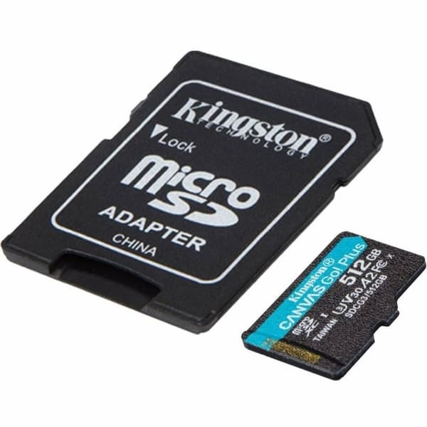 Micro-SD-Muistikortti Adapterilla Kingston CANVAS Go! Plus 512 GB