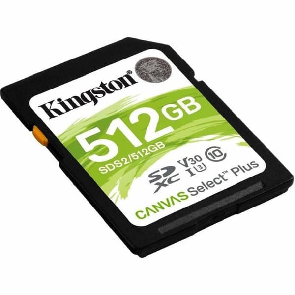 SDXC-Muistikortti Kingston Canvas Select Plus 512 GB