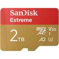 Miniatyrbild 1 av 3: Minne-kort - Sandisk - microSDXC 2TB - Läs hastighet 240MB/s - SD-adapter ingår - Hög tillförlitlighet