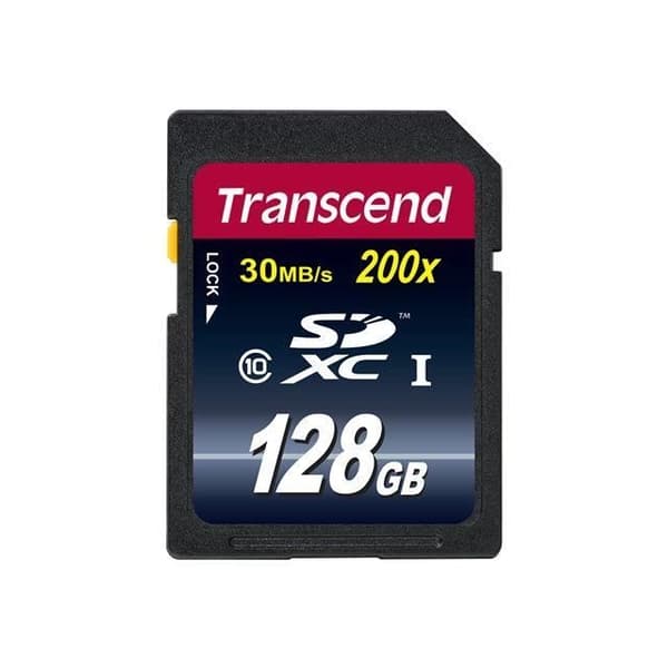 Transcend Premium - Flash-minneskort - 128 GB - Klass 10 - SDXC