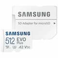 Miniatyrbild 1 av 4: Micro-SD Minneskort med Adapter Samsung EVO Plus 2023 512 GB