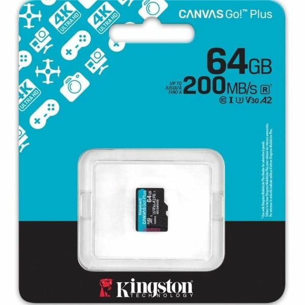 Muistikortti Micro SDXC Kingston CANVAS Select Plus 64 GB