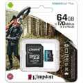 Miniatyrbillede 3 af 3: Mikro-SD-hukommelseskort med adapter Kingston SDCG3/64GB 64 GB