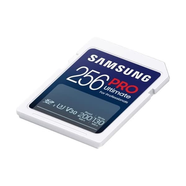 Samsung PRO Ultimate SD-kort 256GB SDXC UHS-I U3 V30 200MB/s Vit