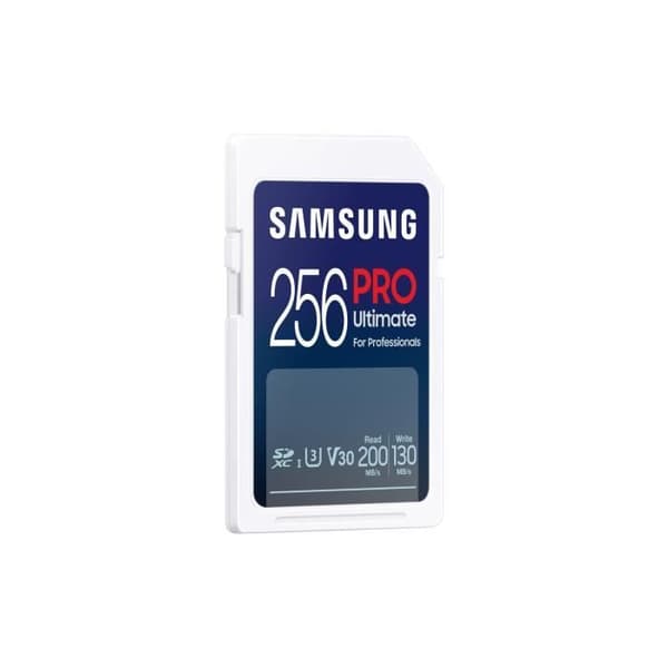 Samsung PRO Ultimate SD-kort 256GB SDXC UHS-I U3 V30 200MB/s Vit