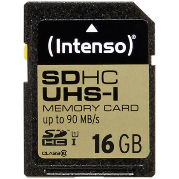 SDHC Intenso Professional 16 GB Klass 10, UHS-I minneskort