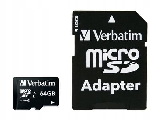 Verbatim 64 GB SD Micro (SDXC) Klass 10, 44084