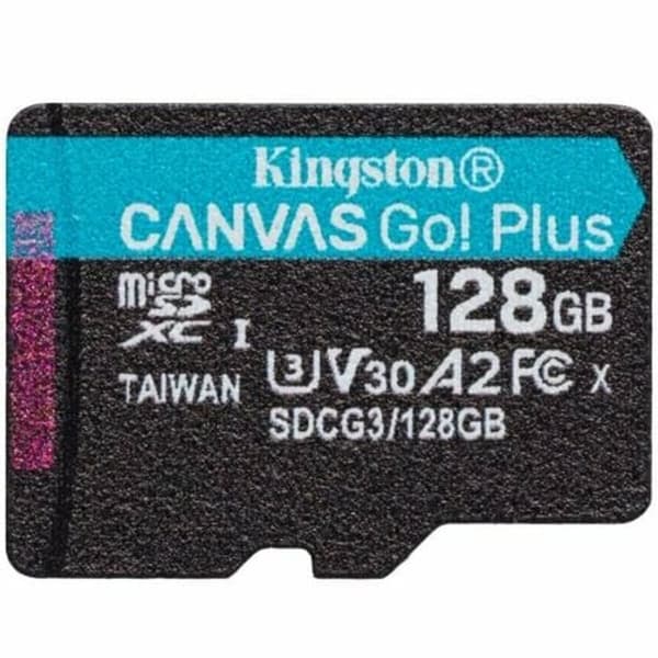Micro-SD Minneskort med Adapter Kingston Canvas Go! Plus 128 GB