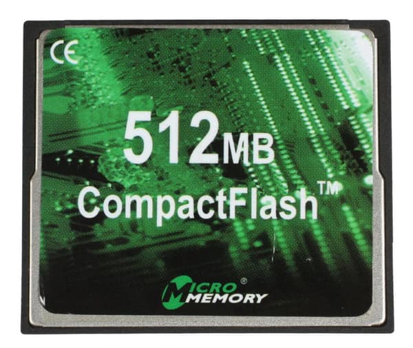 CoreParts 512 MB minneskort med 80 MB/s läs-/skrivhastighet, MMCF/512