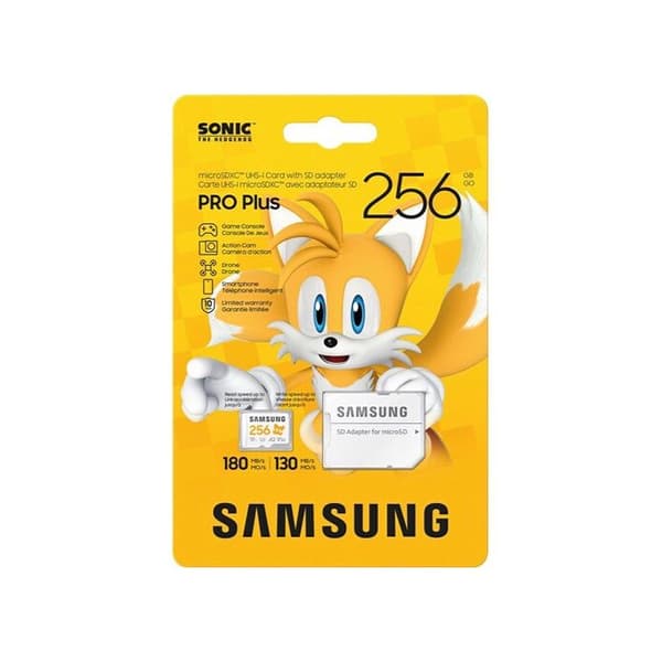 CARTE MEMOIRE SAMSUNG 256 Go MICRO-SD Sonic PRO PLUS Klass 10 MB-MD256SA/LC1