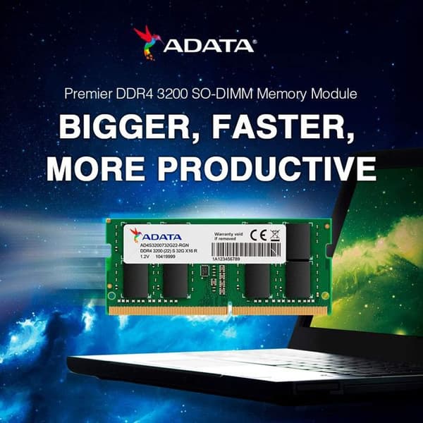 SO-DIMM - Adata - DDR4 16 Go - 2666 MHz - Vit - 4711085931467