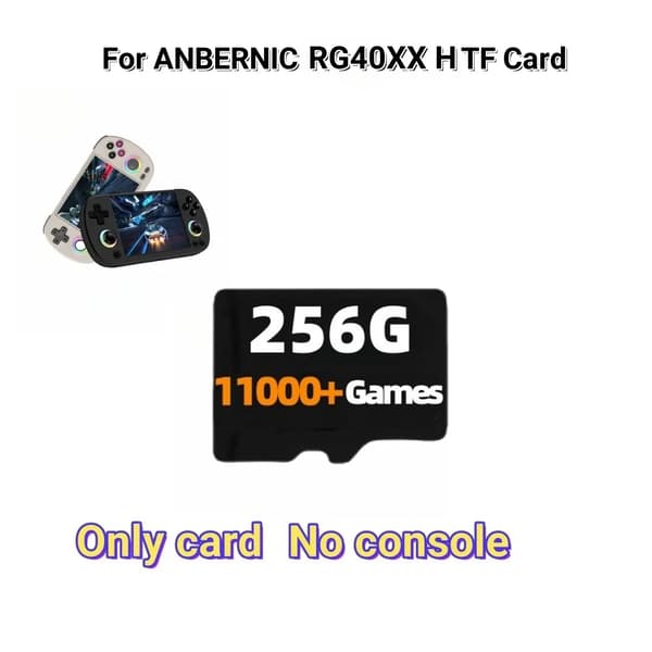 ANBERNIC RG40XX Pelikortti, 256 Gt Kapasiteetti, 300+ PSP-peliä,256G