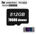 Miniatyrbild 2 av 2: ANBERNIC RG505 Minneskort, 512GB Lagring, Förinstallerat med 450 PSP-spel,512G 75000 SPEL