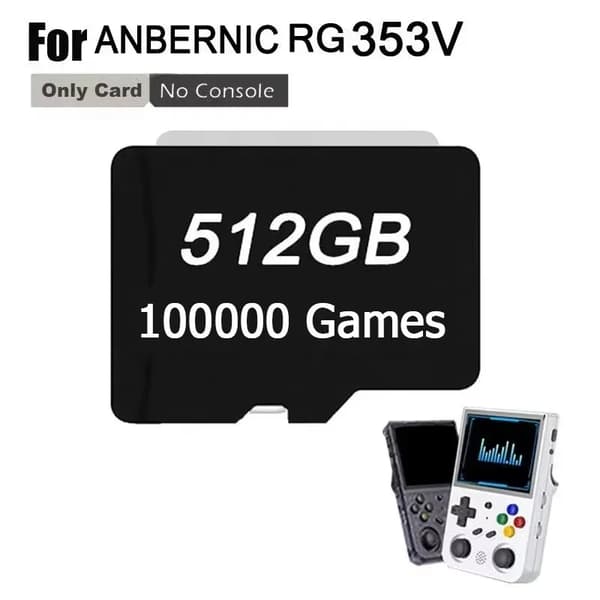 ANBERNIC RG353V TF-kort, 512G 100.000 spil, 256G 51.000 spil,512G 100000spil