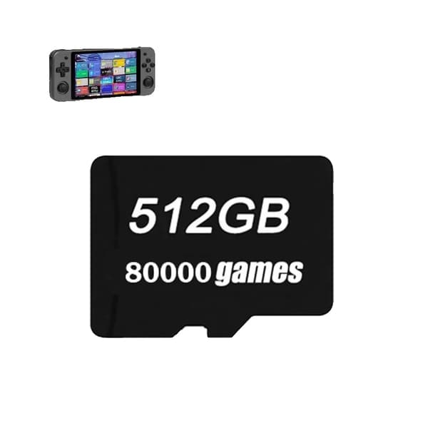 TF-kort för ANBERNIC RG552, 512GB lagring, 80000+ förinstallerade spel,512G 80000spel