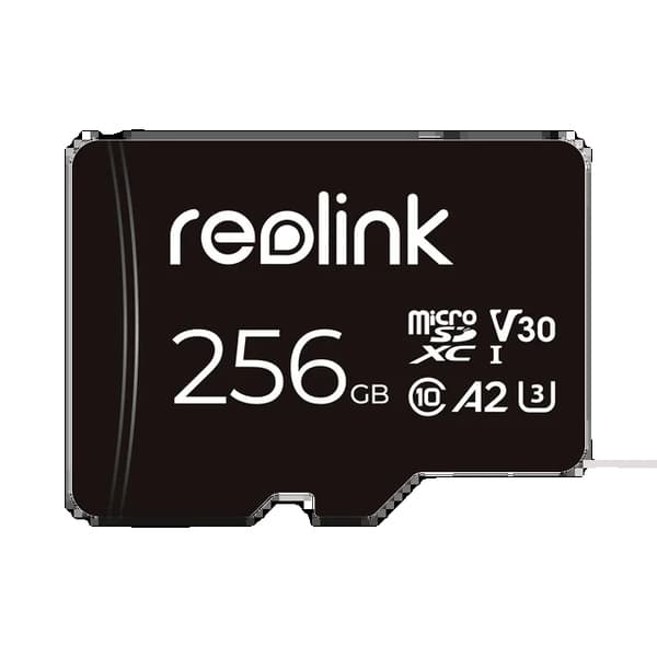 Micro SD-kort, Høj lagerkapacitet, Kompatibel med Reolink IP-kameraer, 256GB SD-kort