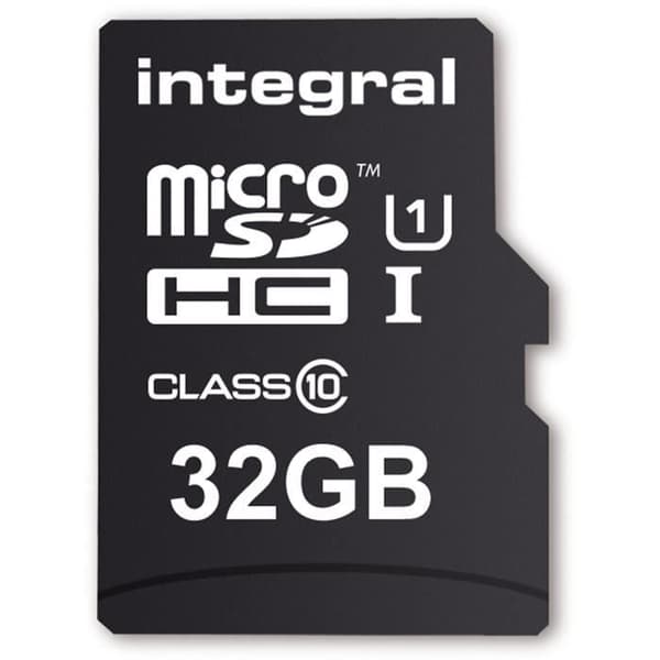 INTEGRAL flashminneskort för smartphone och surfplatta - Micro SD - 32 GB - Klass 10 - UHS-I