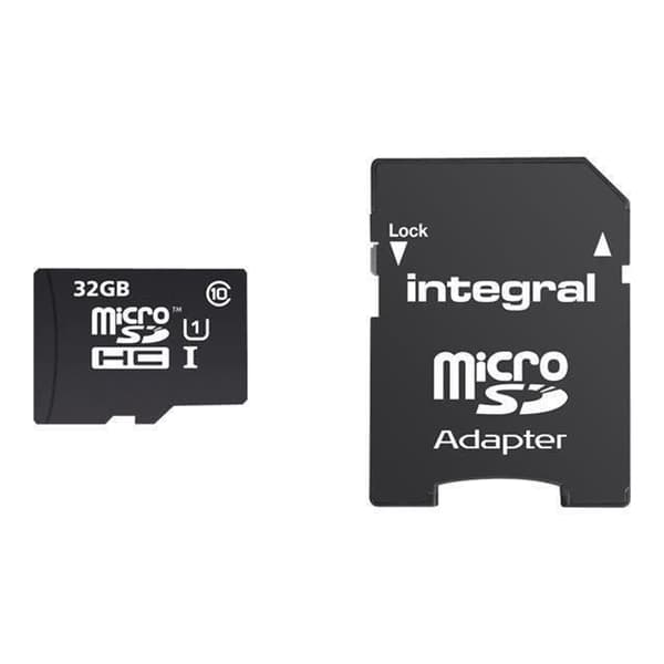 INTEGRAL flashminneskort för smartphone och surfplatta - Micro SD - 32 GB - Klass 10 - UHS-I