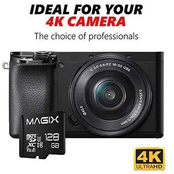 Micro SD-kort MAGIX 4K Series Class10 V30 + SD-adapter upp till 100MB/s (32GB)