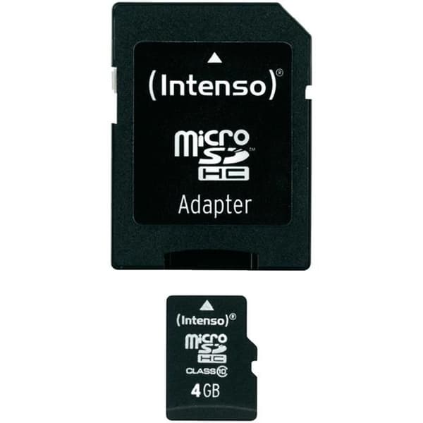 MicroSDHC 4GB Intenso + CL10 Adapter - Under bli