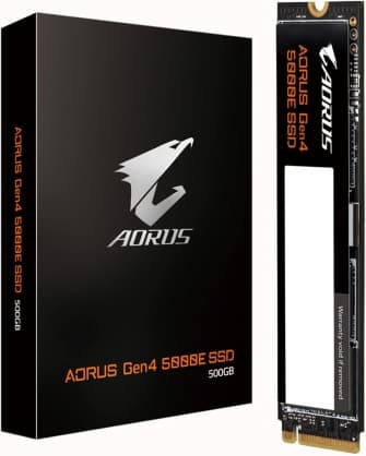 Hårddiskar (SSD), Aorus Gen4 5000E 500GB AG450E500G-G, Gigabyte