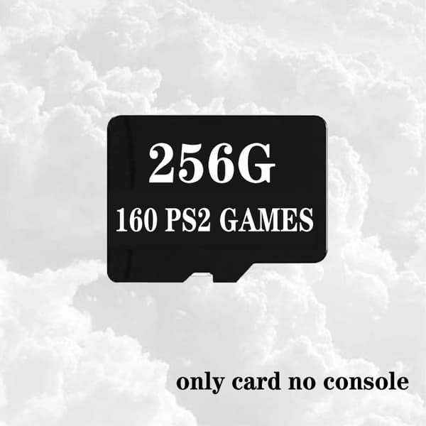 TF-kort, 256G lager, 160 PS2-spil, nem kompatibilitet,256G Kun 160 PS2