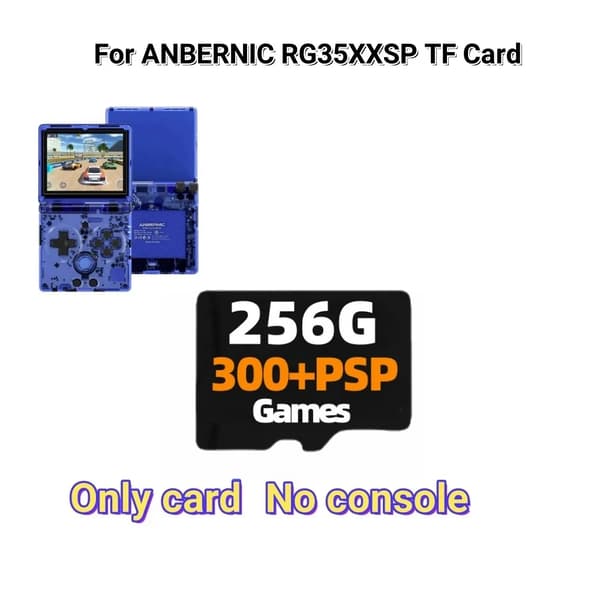 TF-kort, Universell kompatibilitet för RG35XXSP, Förinstallerade spel,256G 300PSP