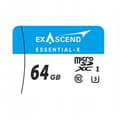 Miniatyrbild 1 av 2: Minneskort - Exascend flashminneskort Micro SD 64 GB Essential-X
