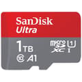 Miniatyrbild 1 av 3: M.SDXC Ultra 1TB-kort - SANDISK - Röd - A1/UHS-I/Cl.10/150MB/s