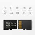 Miniatyrbilde 2 av 4: Minnekort / MicroSDXC Kort 64GB – Full HD & Rask UHS-3 for Mobil & Drone