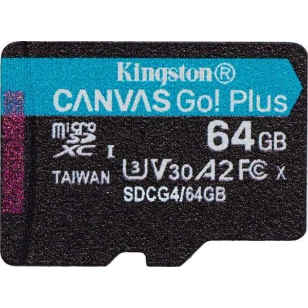 Kingston 64Gb microSDXC Canvas Go! Plus Gen4 minneskort