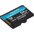 Miniatyrbild 4 av 7: Kingston 64 GB microSDXC Canvas Go! Plus Gen4-minneskort + SD-adapter