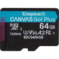 Miniatyrbild 2 av 7: Kingston 64 GB microSDXC Canvas Go! Plus Gen4-minneskort + SD-adapter